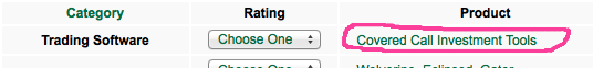 vote for covered call software